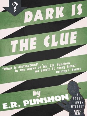 Dark is the Clue - ebook